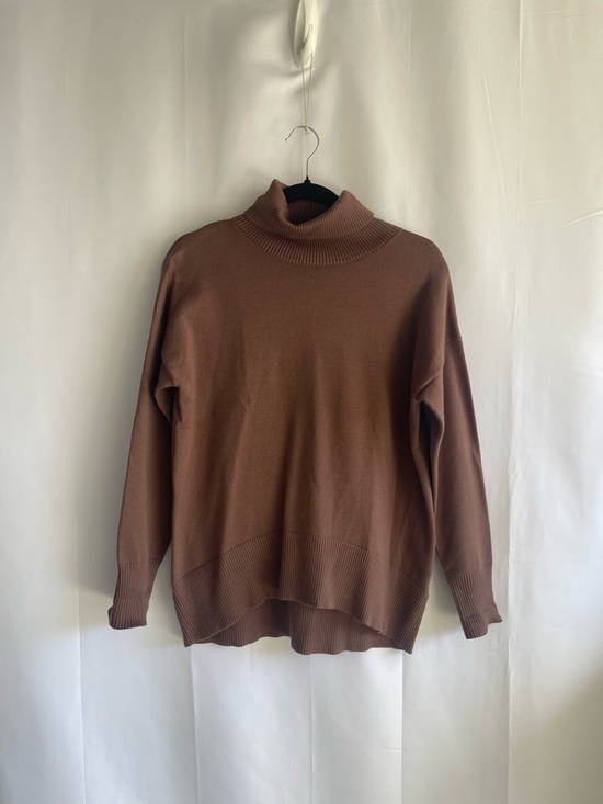 zeagoo Sweaters - zeagoo Brown Turtleneck Sweater